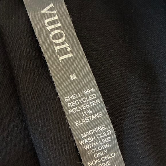 VUORI Women Medium Black Halo Essential Wideleg Track Pants Drawcord Waist - Picture 11 of 14